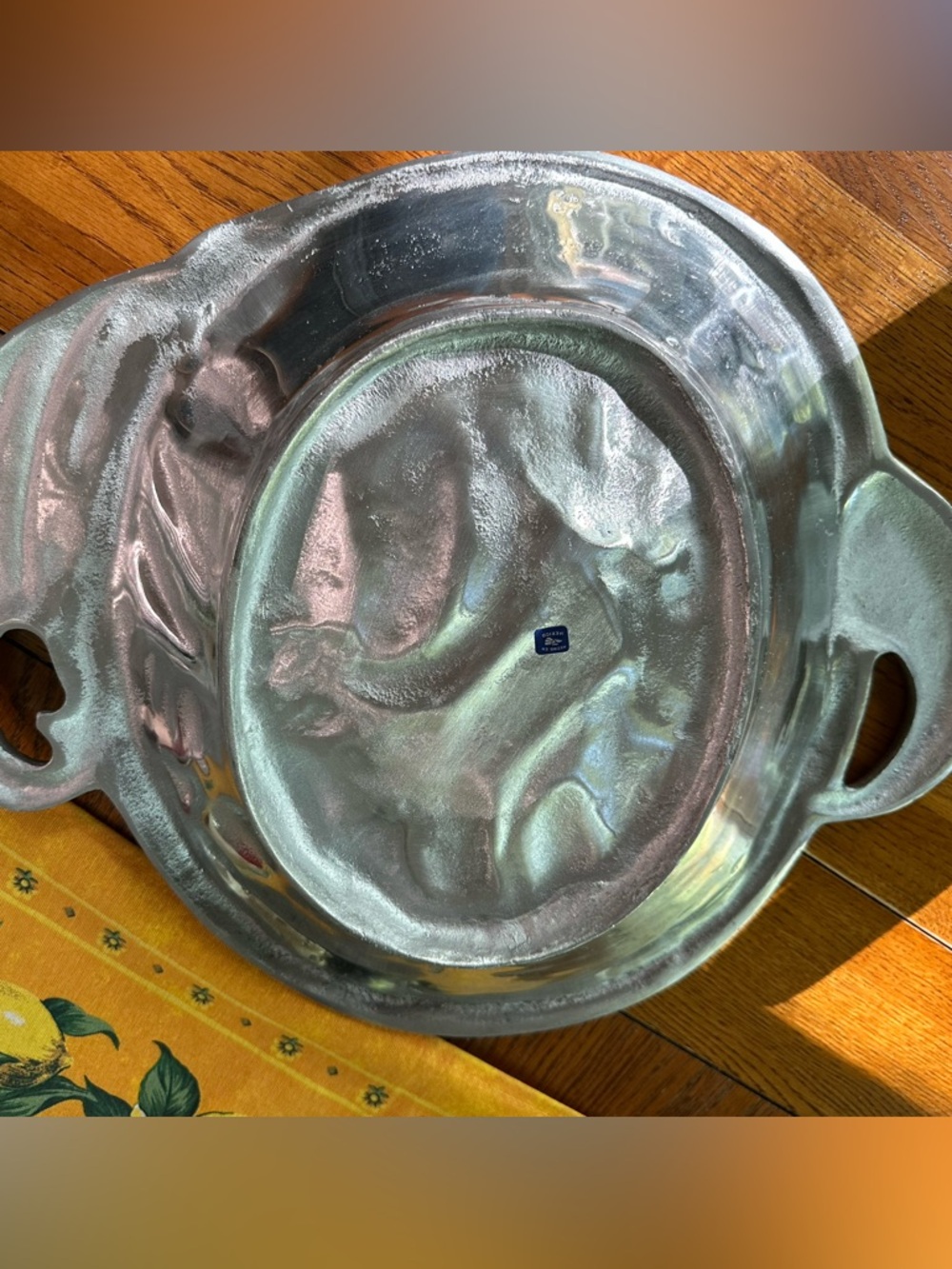 Gloria’s Large Aluminum Serving Bowl with Card NWOT - Picture 9 of 11